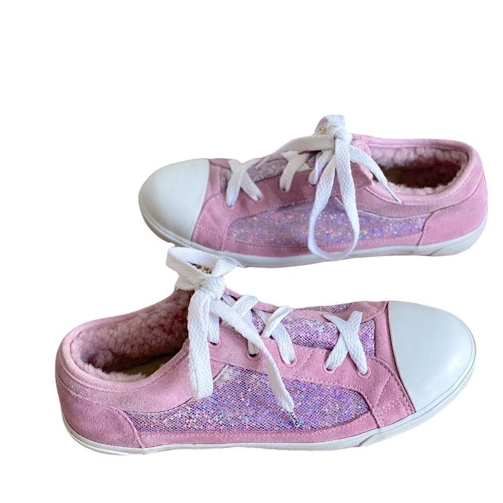 UGG Pink Sparkle Sneakers Size 6